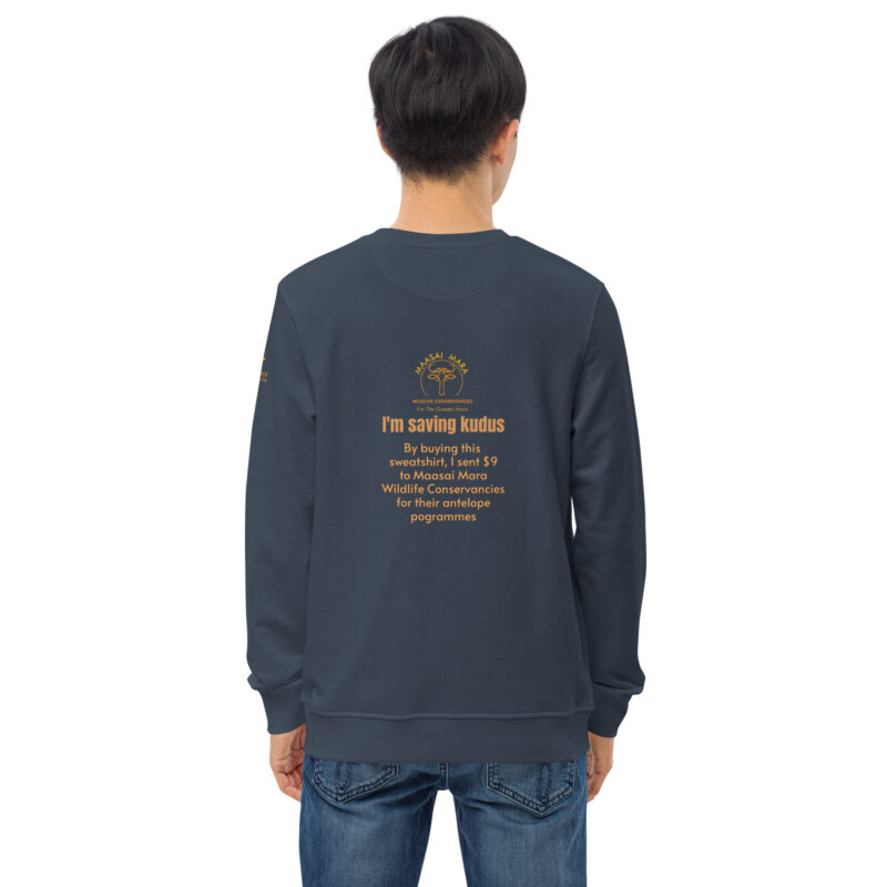 Unisex organic sweatshirt, save the kudu - Image 33