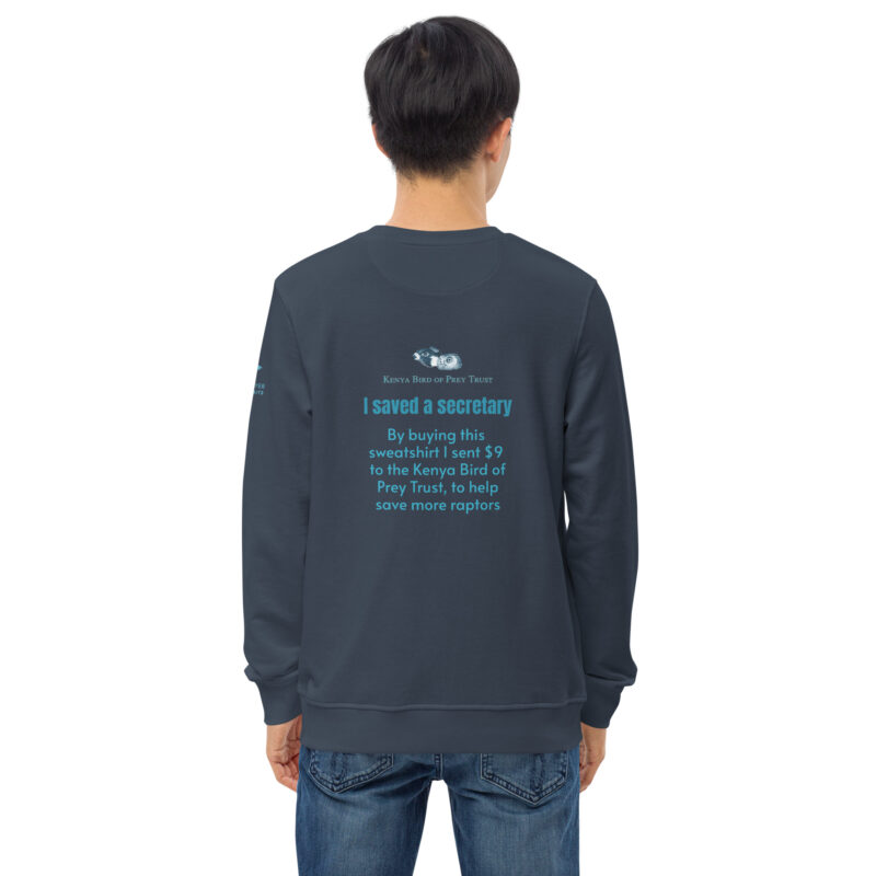 Unisex organic sweatshirt, save asecretary (Moneypenny) - Image 32