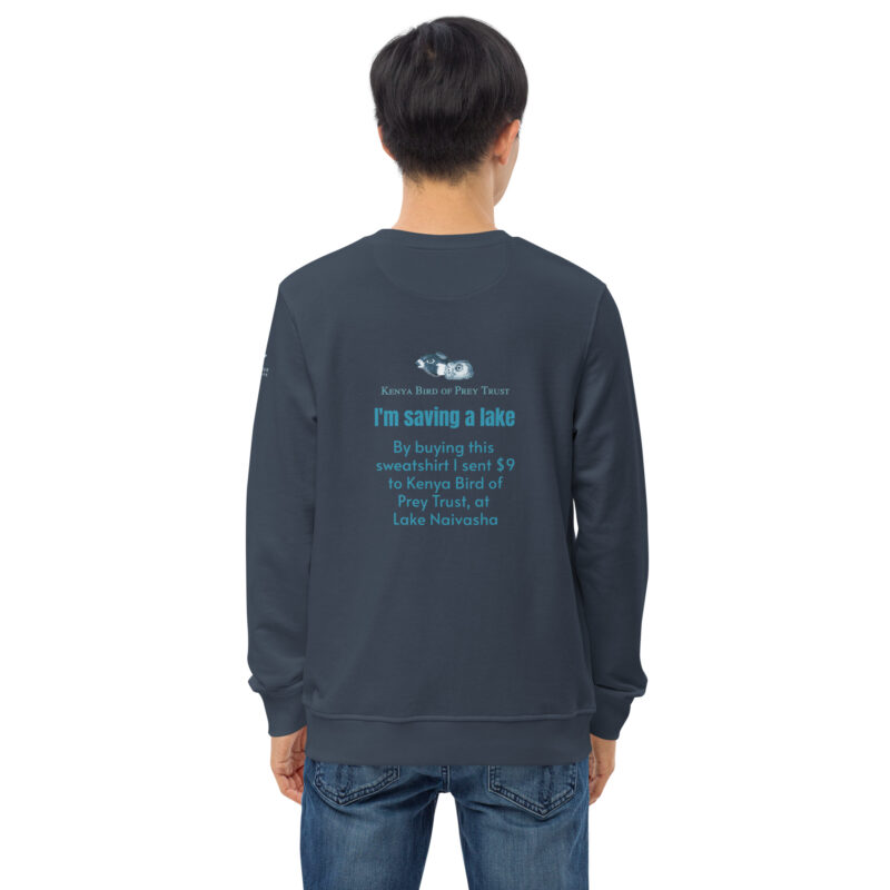 Unisex organic sweatshirt, save the saddle-billed stork - Image 32