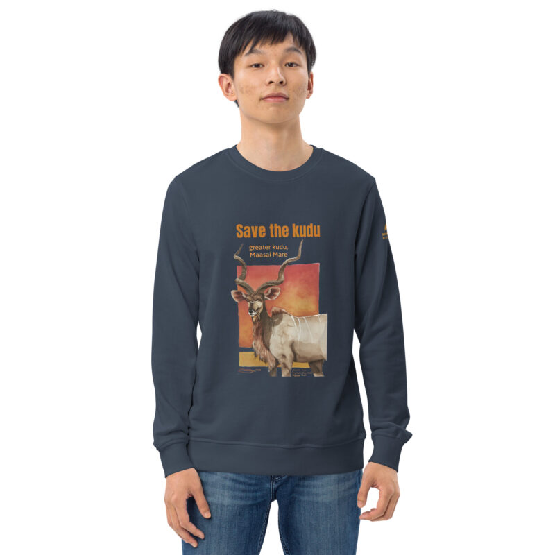 Unisex organic sweatshirt, save the kudu - Image 32