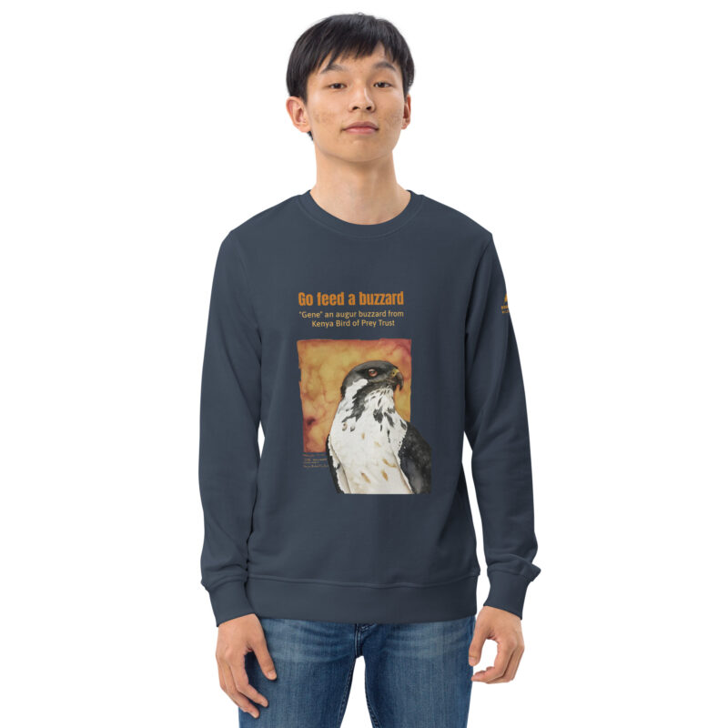 Unisex organic sweatshirt, "Gene" Go feed a buzzard - Image 25