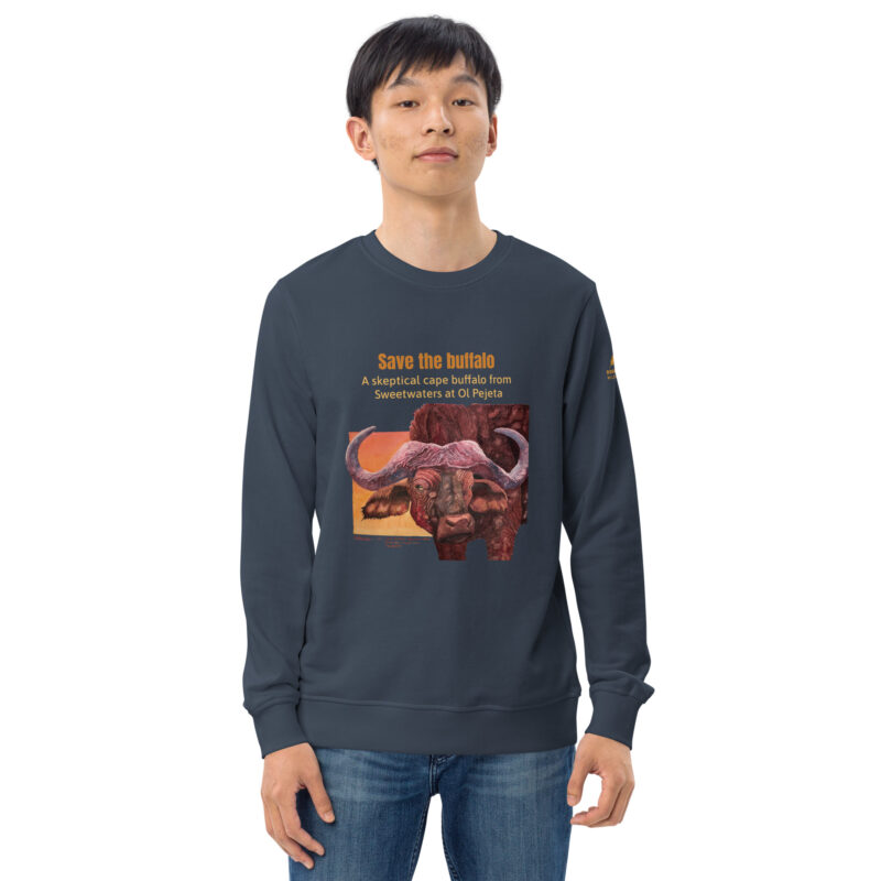 Unisex organic sweatshirt, save the buffalo - Image 31