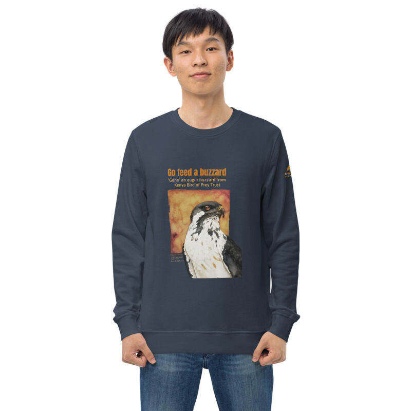 Unisex organic sweatshirt, Go feed a buzzard - Image 15
