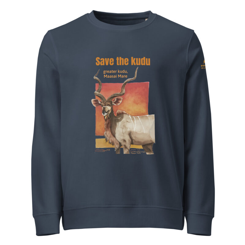 Unisex organic sweatshirt, save the kudu - Image 12