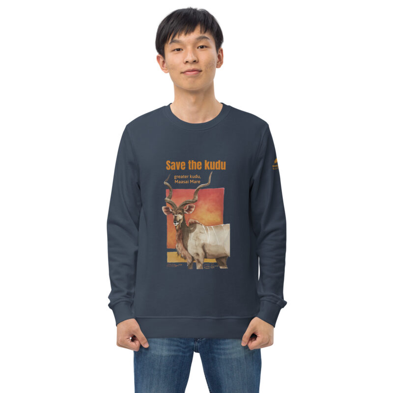 Unisex organic sweatshirt, save the kudu - Image 31