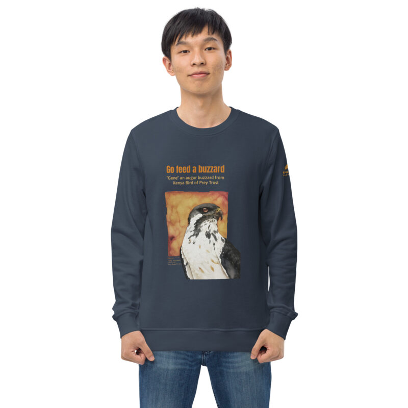 Unisex organic sweatshirt, "Gene" Go feed a buzzard - Image 24