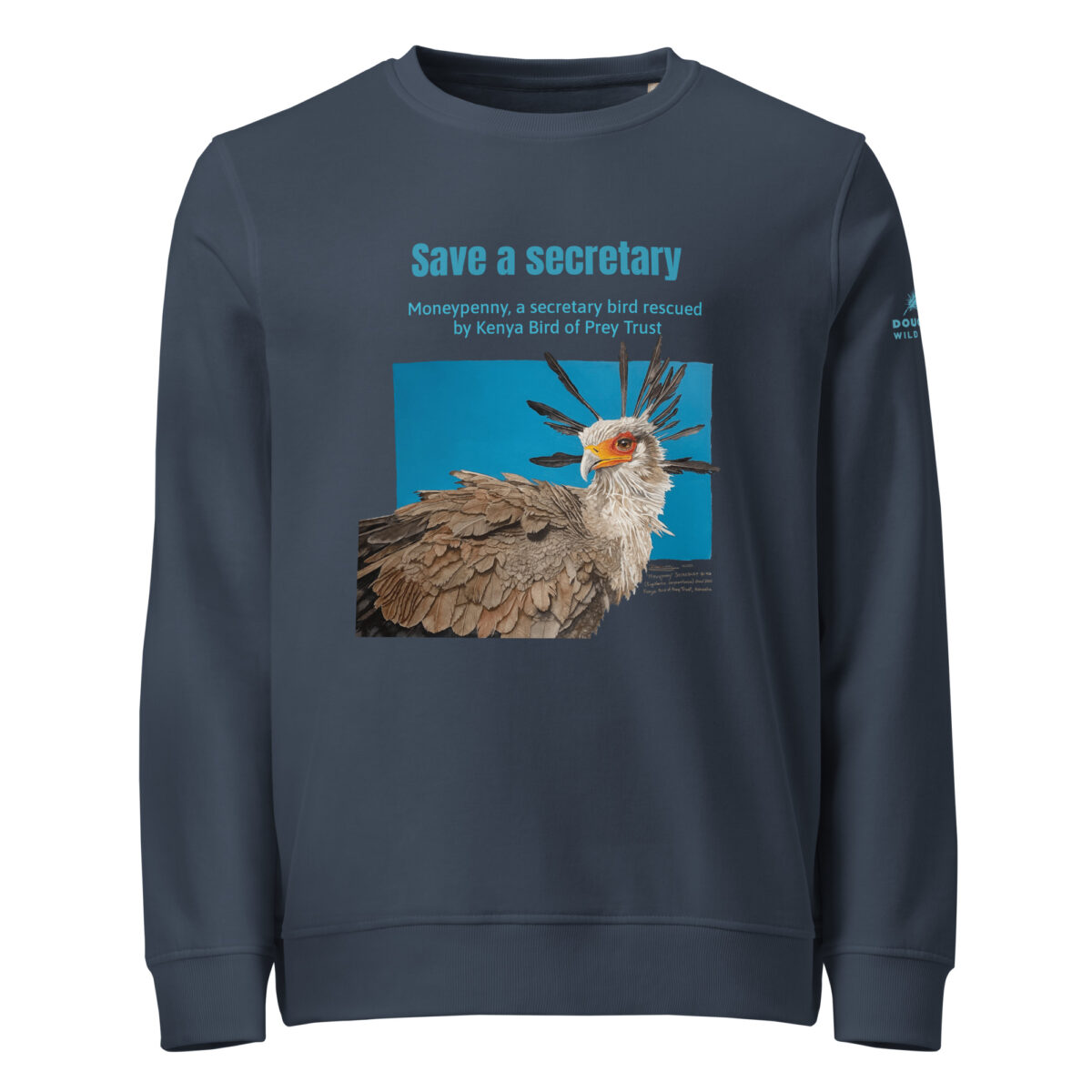 Unisex organic sweatshirt, save asecretary (Moneypenny) - Image 9