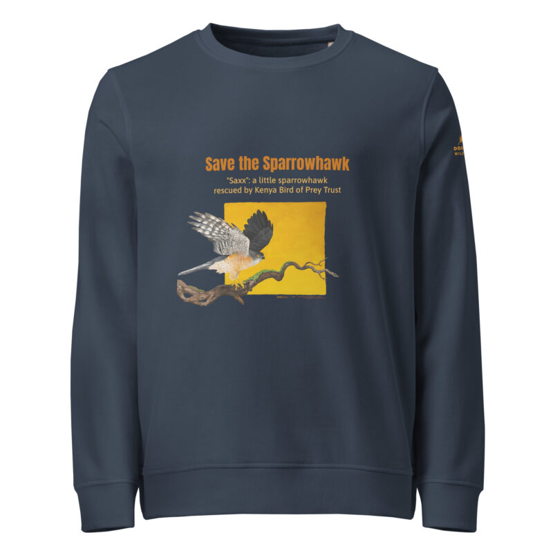 Unisex organic sweatshirt, save the sparrowhawk - Image 9