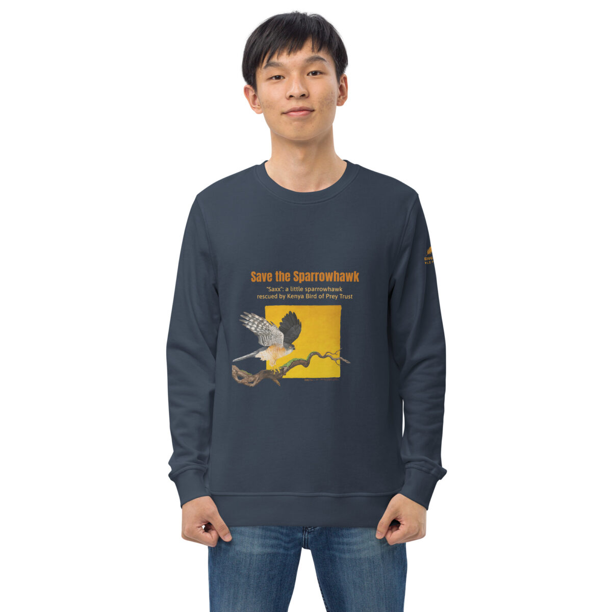 Unisex organic sweatshirt, save the sparrowhawk - Image 30