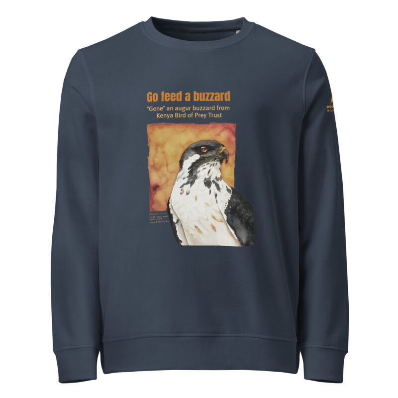 Unisex organic sweatshirt, Go feed a buzzard - Image 31
