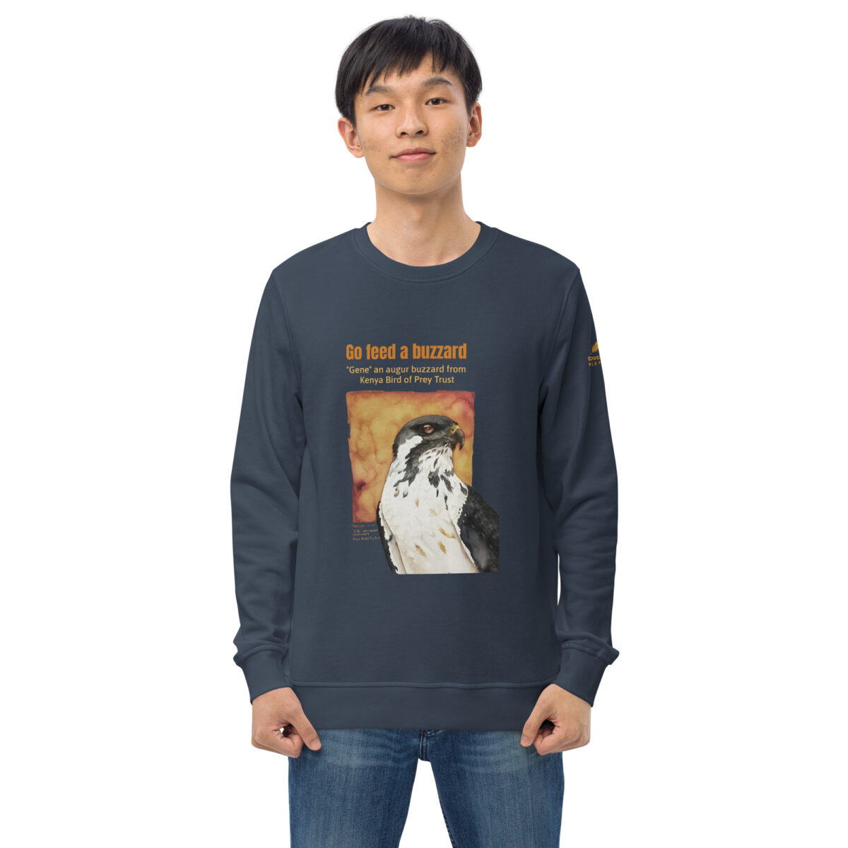 Unisex organic sweatshirt, Go feed a buzzard - Image 50