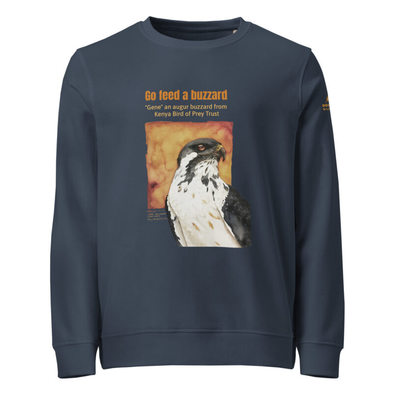 Unisex organic sweatshirt, save Lake Naivasha (saddle-billed stork) - Image 9