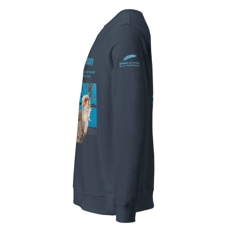 Unisex organic sweatshirt, save asecretary (Moneypenny) - Image 8