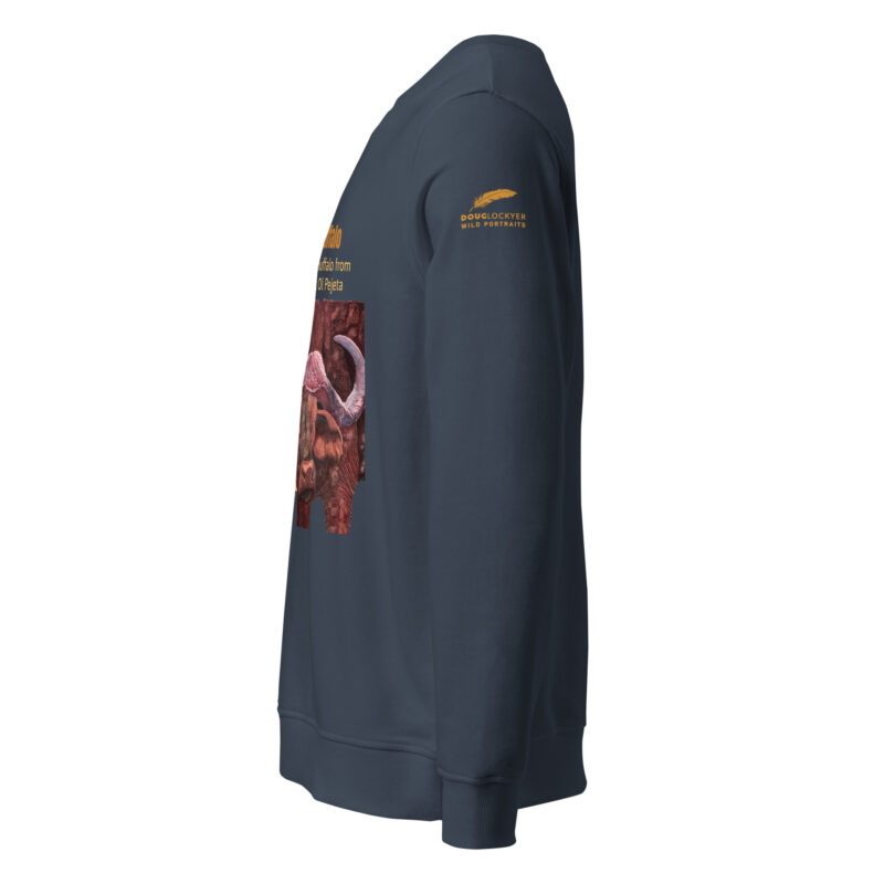 Unisex organic sweatshirt, save the buffalo - Image 2