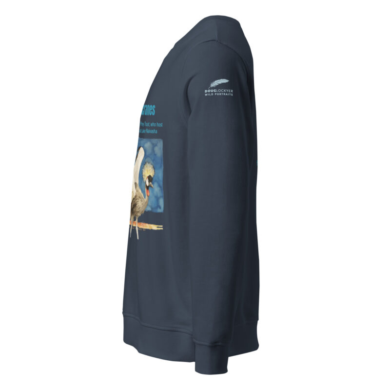 Unisex organic sweatshirt, save the cranes - Image 7