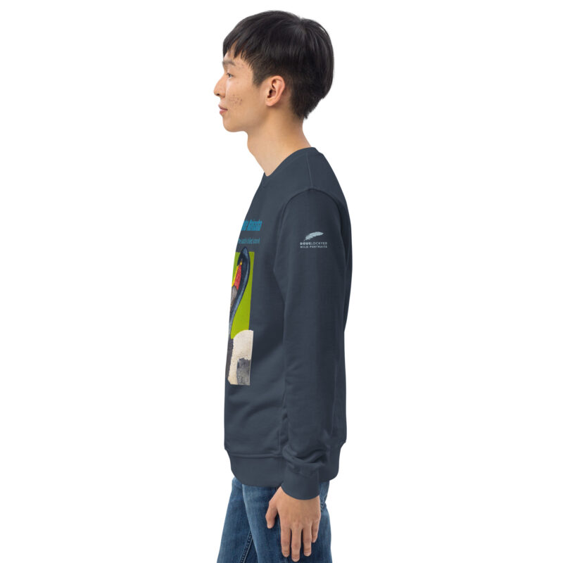 Unisex organic sweatshirt, save the saddle-billed stork - Image 33