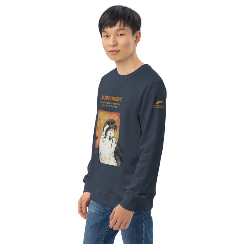 Unisex organic sweatshirt, "Gene" Go feed a buzzard - Image 28