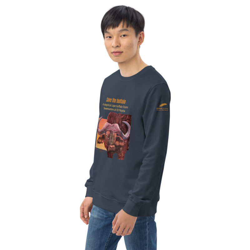 Unisex organic sweatshirt, save the buffalo - Image 34