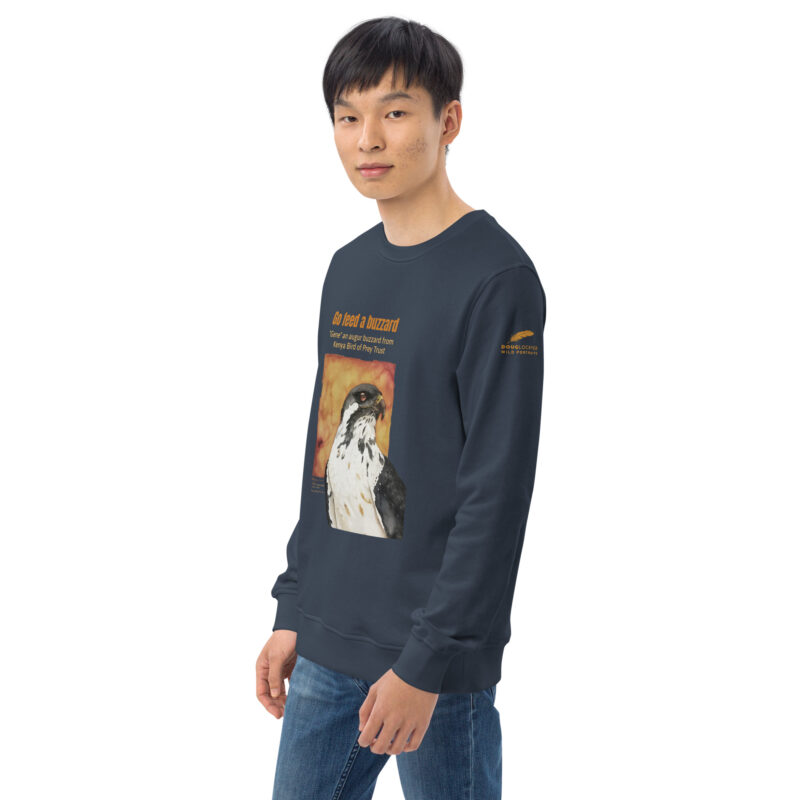 Unisex organic sweatshirt, Go feed a buzzard - Image 54