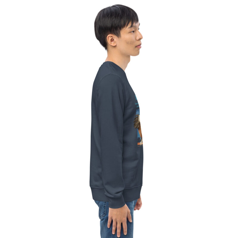Unisex organic sweatshirt, save the cranes - Image 32