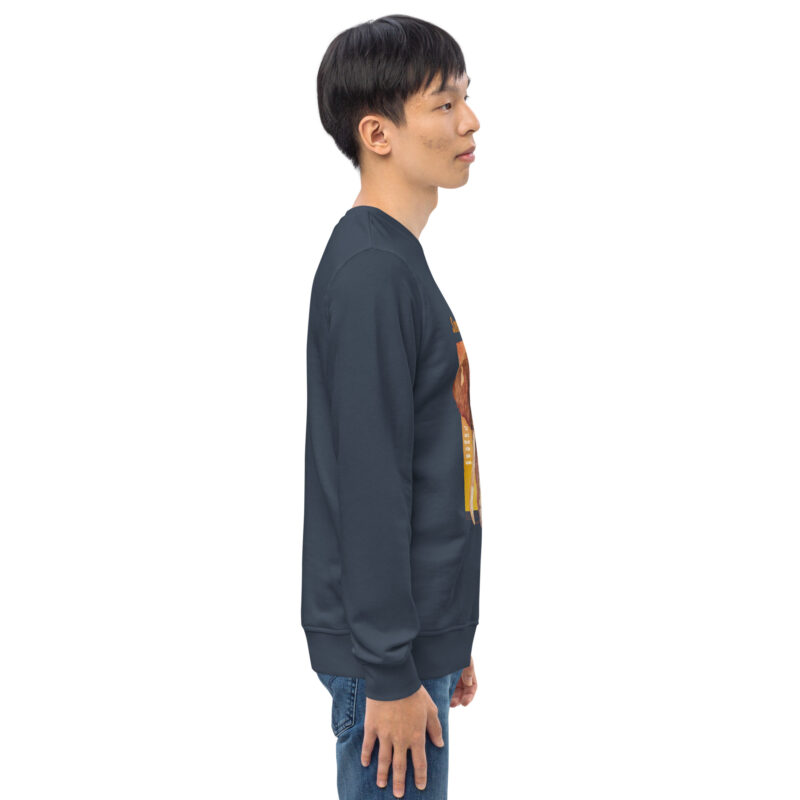 Unisex organic sweatshirt, Save the elephants ("Tim") - Image 32