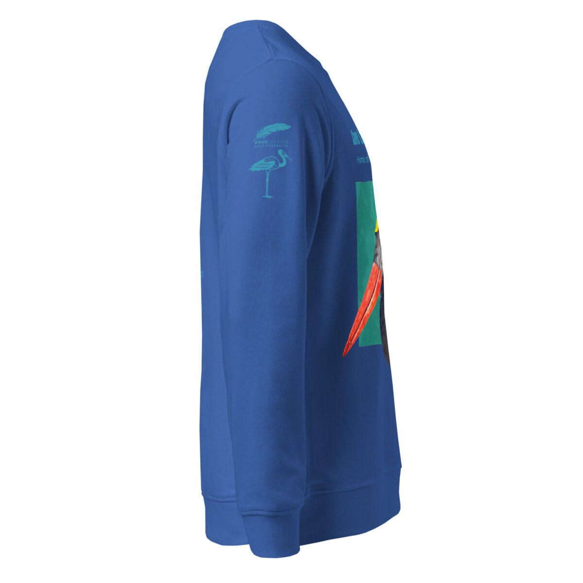 Unisex organic sweatshirt, save Lake Naivasha (saddle-billed stork) - Image 71