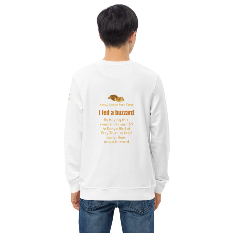 Unisex organic sweatshirt, "Gene" Go feed a buzzard - Image 33