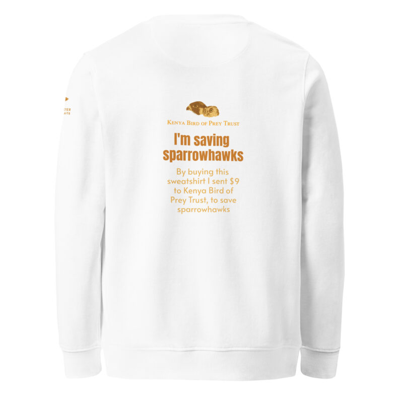 Unisex organic sweatshirt, save the sparrowhawk - Image 14