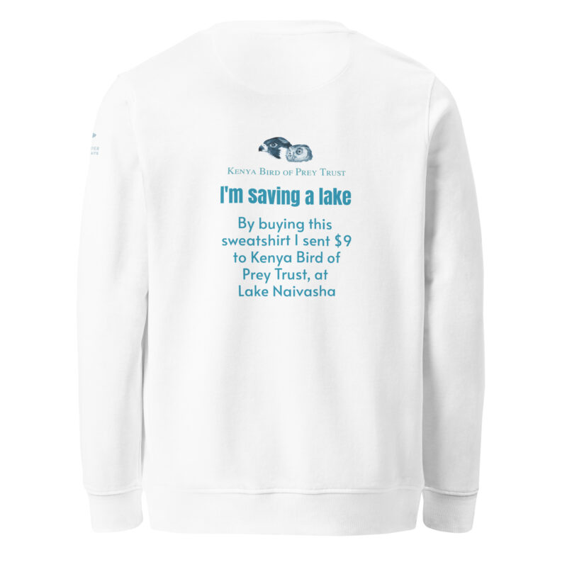 Unisex organic sweatshirt, save the saddle-billed stork - Image 14