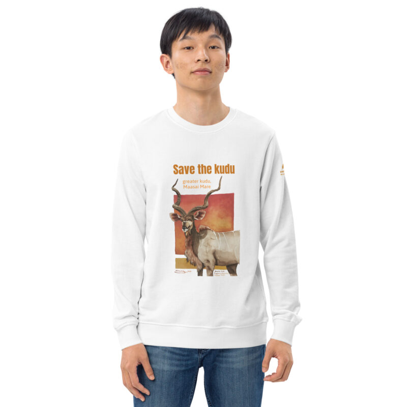 Unisex organic sweatshirt, save the kudu - Image 39