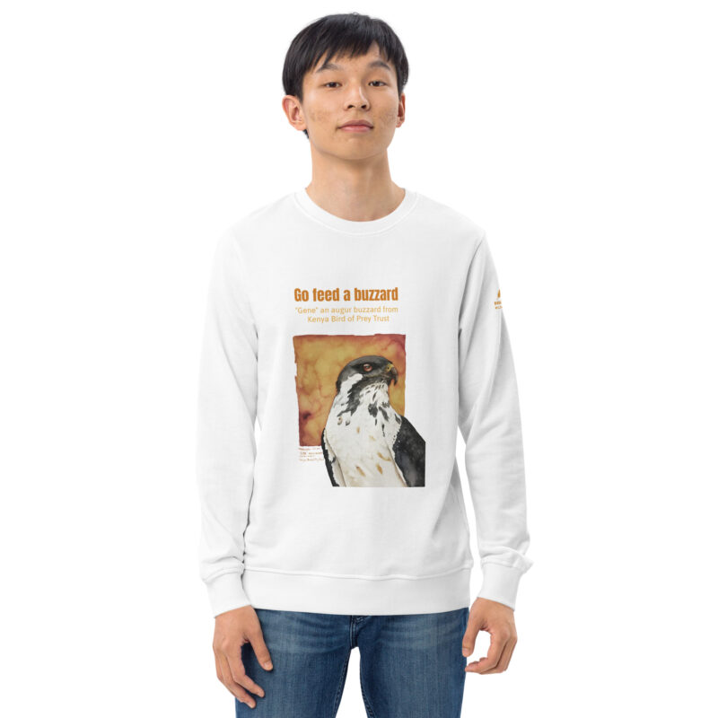 Unisex organic sweatshirt, "Gene" Go feed a buzzard - Image 32