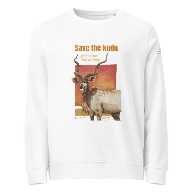 Unisex organic sweatshirt, save the kudu - Image 14