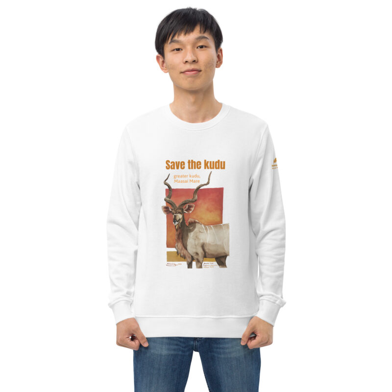 Unisex organic sweatshirt, save the kudu - Image 38
