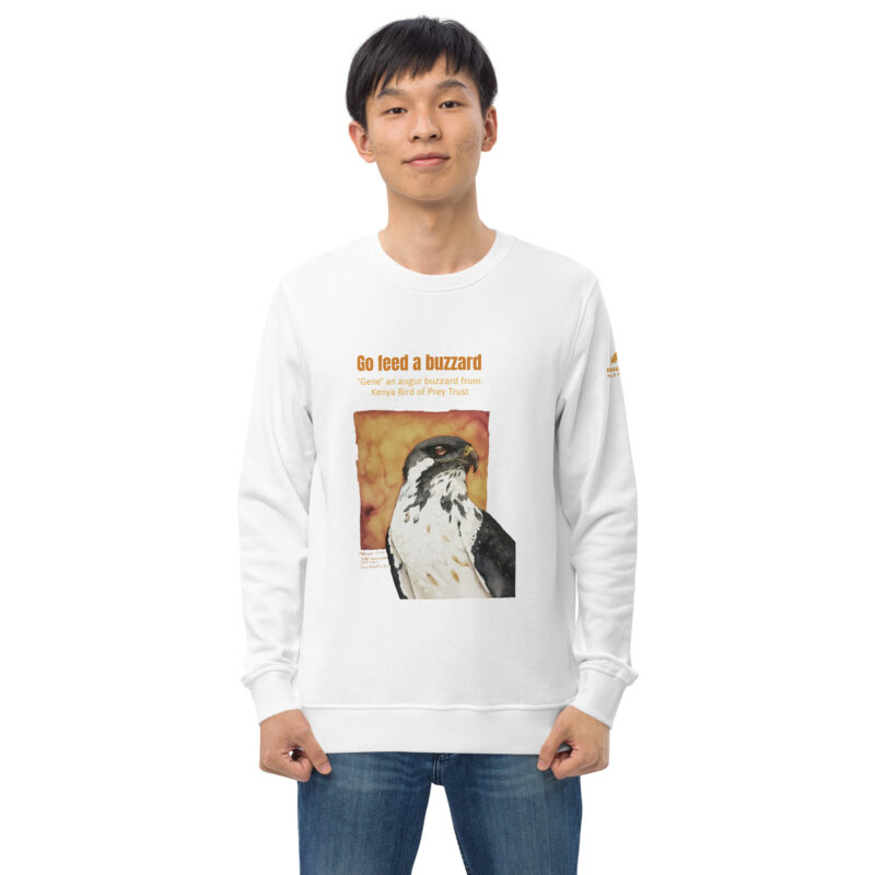 Unisex organic sweatshirt, "Gene" Go feed a buzzard - Image 31