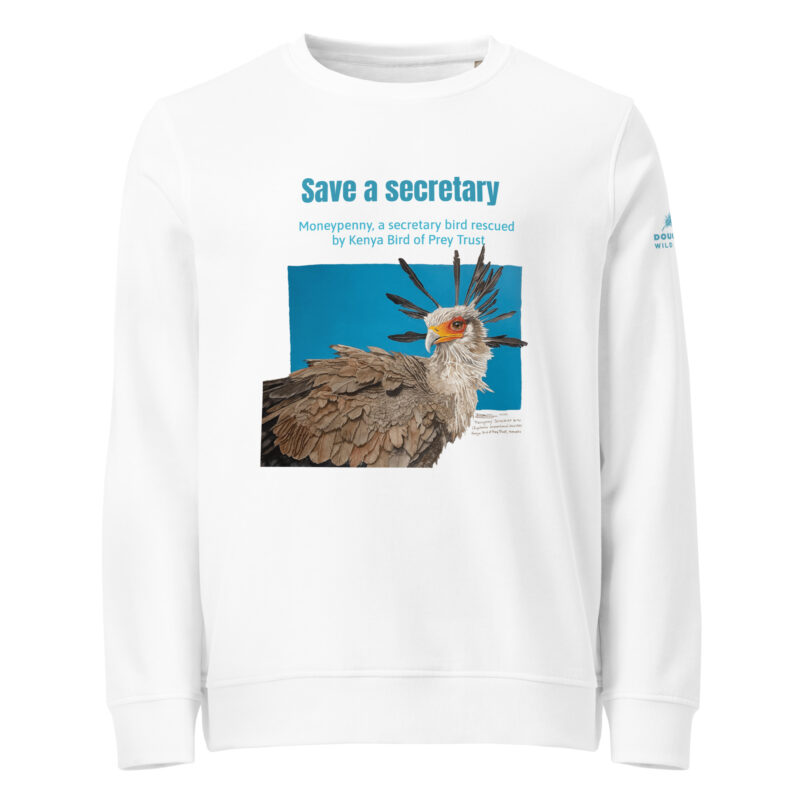 Unisex organic sweatshirt, save asecretary (Moneypenny) - Image 15