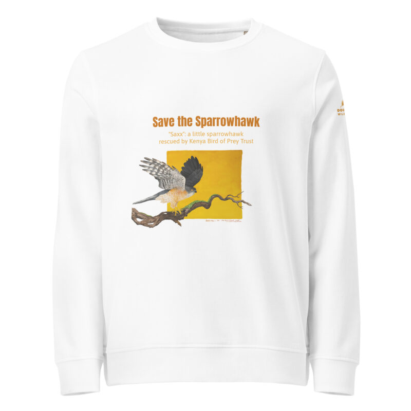 Unisex organic sweatshirt, save the sparrowhawk - Image 15