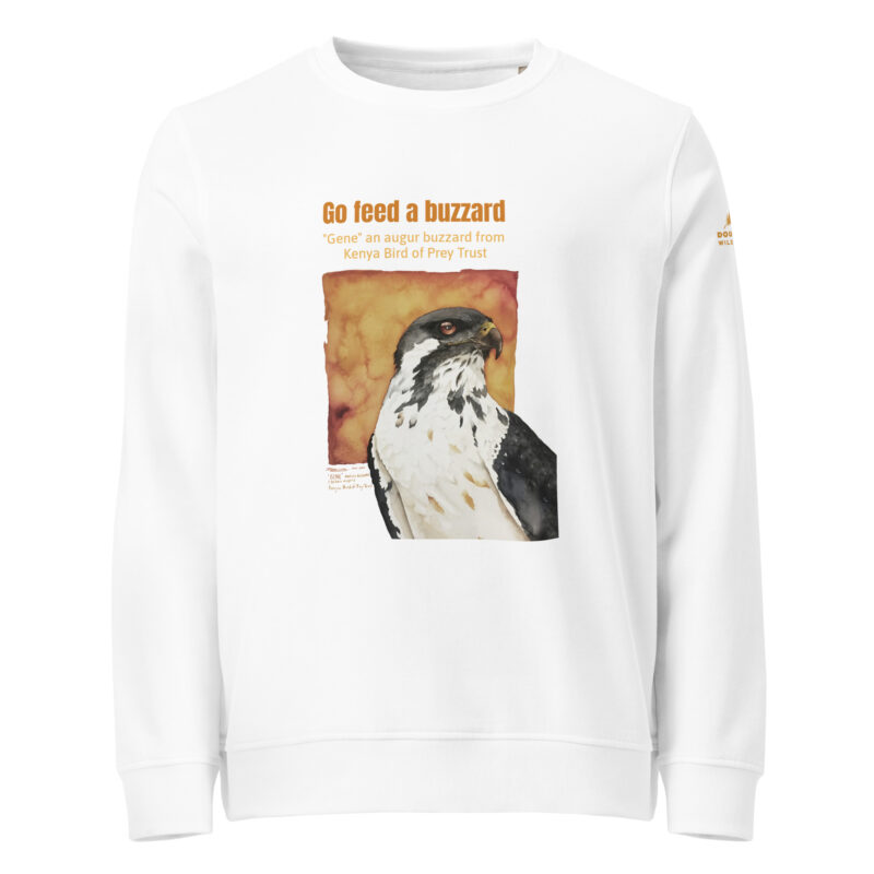 Unisex organic sweatshirt, Go feed a buzzard - Image 14