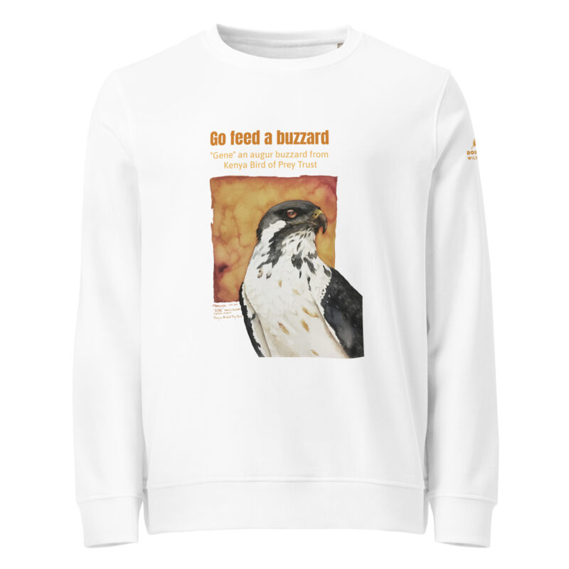 Unisex organic sweatshirt, save Lake Naivasha (saddle-billed stork) - Image 15