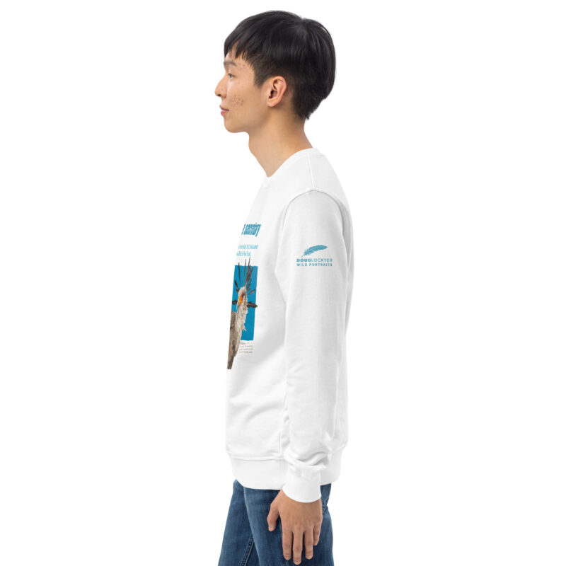 Unisex organic sweatshirt, save asecretary (Moneypenny) - Image 47
