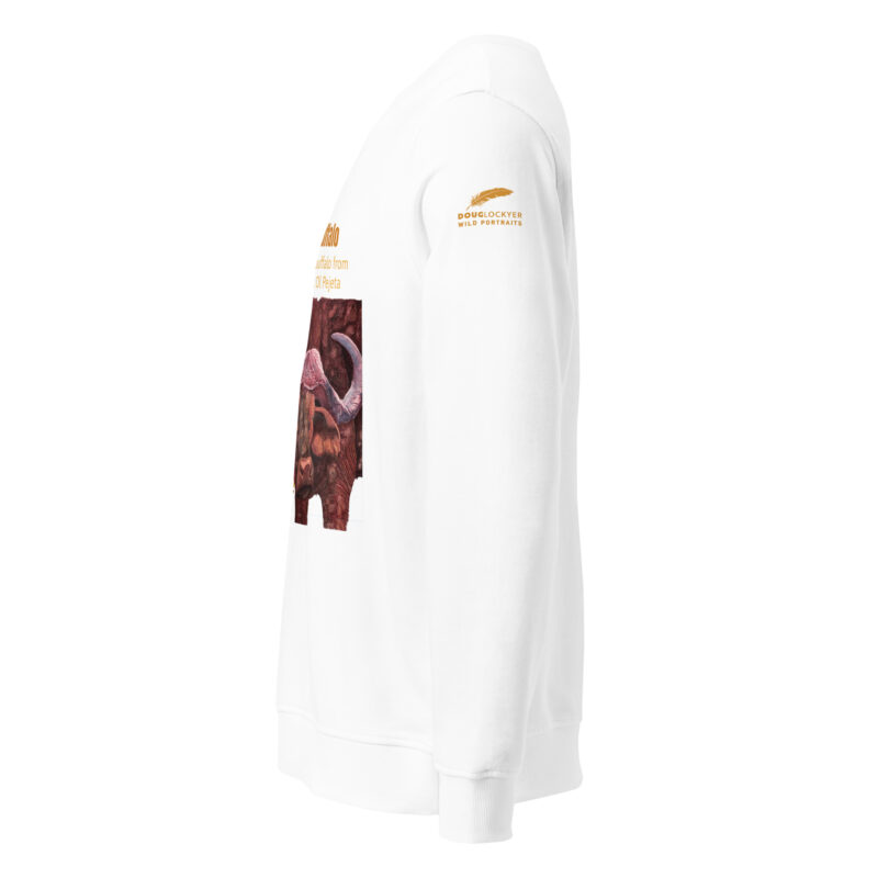 Unisex organic sweatshirt, save the buffalo - Image 8