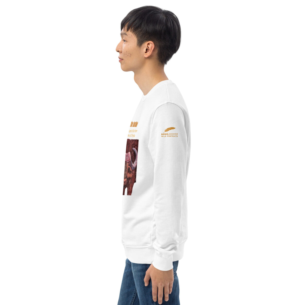 Unisex organic sweatshirt, save the buffalo - Image 47