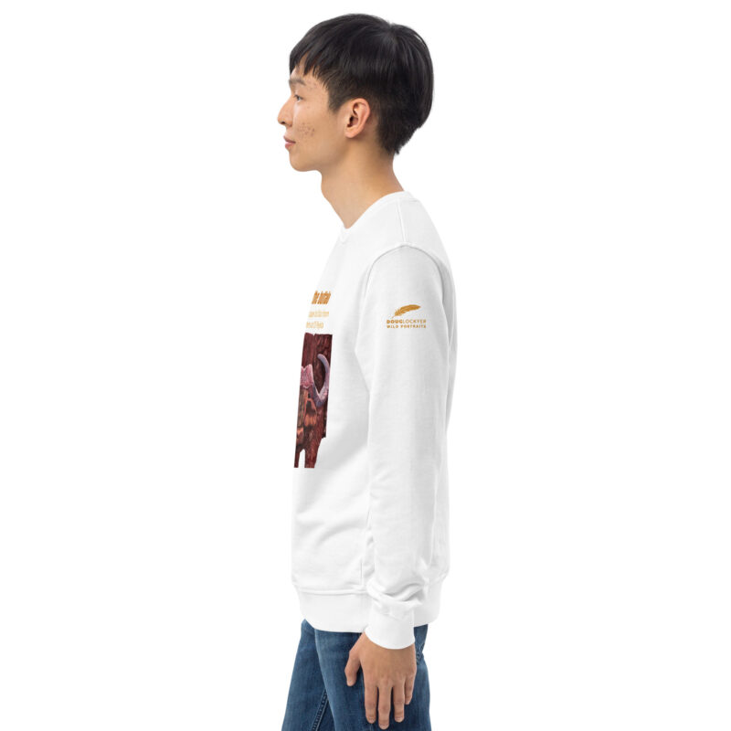 Unisex organic sweatshirt, save the buffalo - Image 47