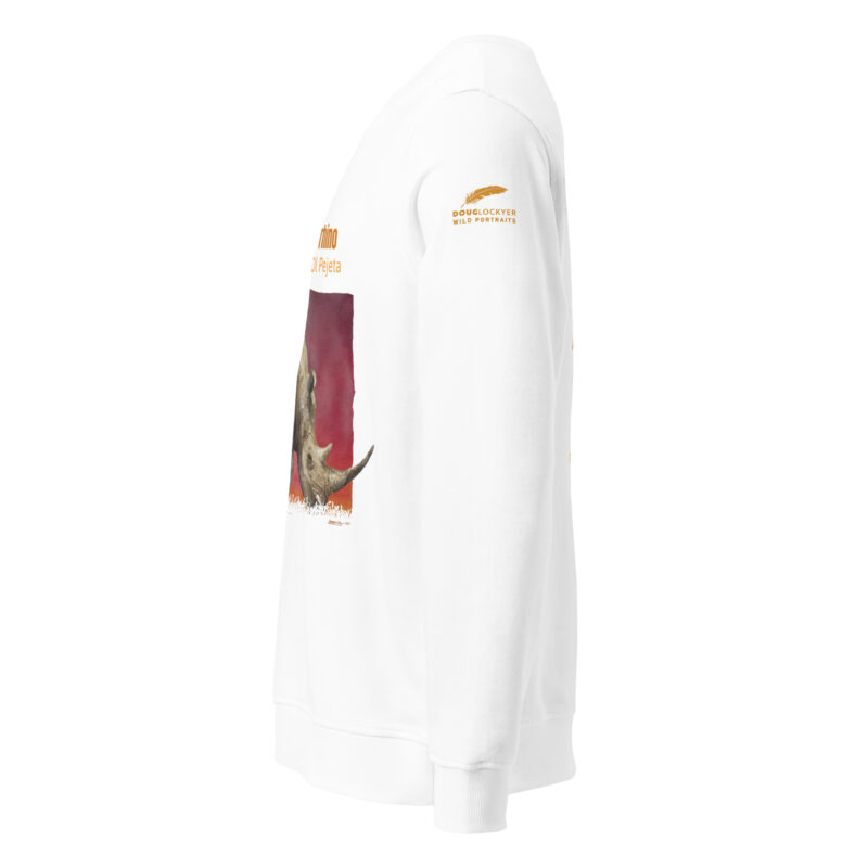 Unisex organic sweatshirt, save the rhino - Image 14