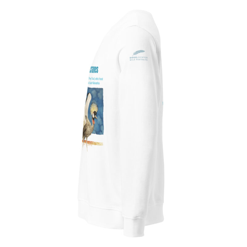 Unisex organic sweatshirt, save the cranes - Image 13