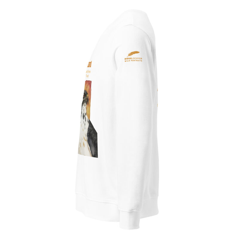 Unisex organic sweatshirt, save Lake Naivasha (Grey-crowned crane) - Image 16