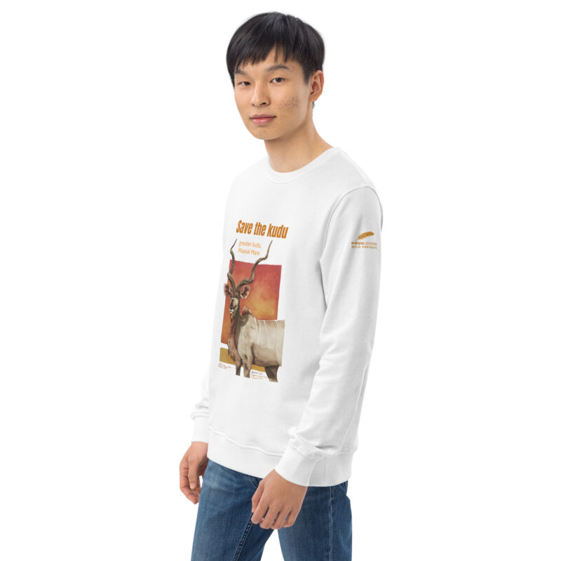 Unisex organic sweatshirt, save the kudu - Image 42