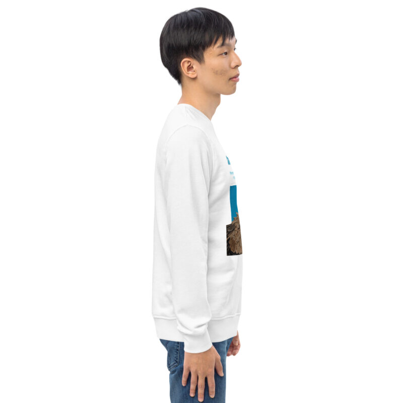 Unisex organic sweatshirt, save asecretary (Moneypenny) - Image 49
