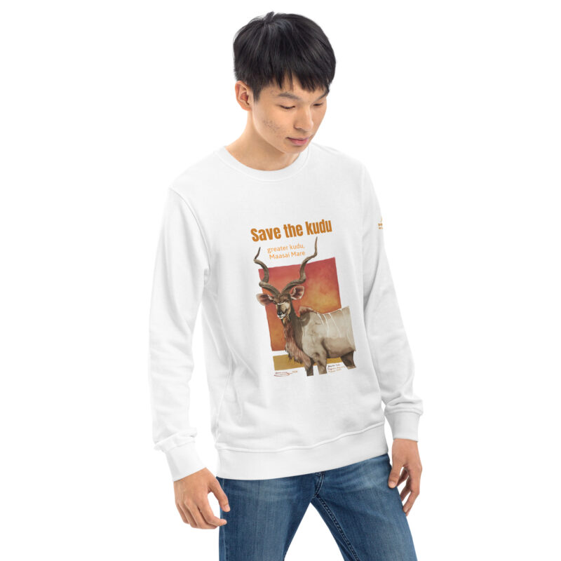 Unisex organic sweatshirt, save the kudu - Image 44