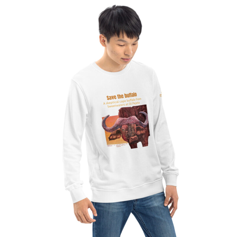 Unisex organic sweatshirt, save the buffalo - Image 50