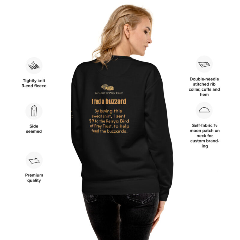 Unisex Premium Sweatshirt, feed the buzzards - Image 3